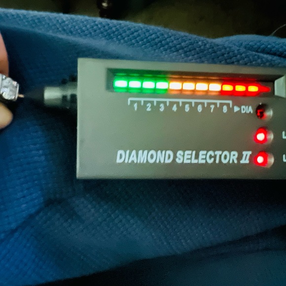 Size ten sterling silver Swarovski Crystal plus diamonds - Picture 5 of 7